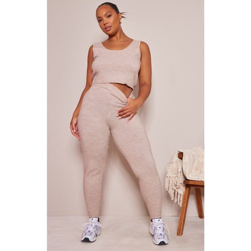 Plus Jogging ample en maille tricot - PrettyLittleThing - Modalova