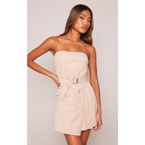 Robe moulante cargo plissée à ceinture nouée - PrettyLittleThing - Modalova