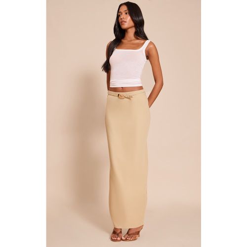 Jupe coupe colonne tissée ceinturée mi-longue | Taille 38 - PrettyLittleThing - Modalova