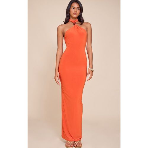 Robe longue moulante à dos nu et perle - PrettyLittleThing - Modalova