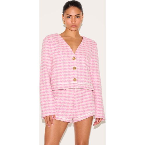 Petite Mini short de tailleur en maille tweed - PrettyLittleThing - Modalova