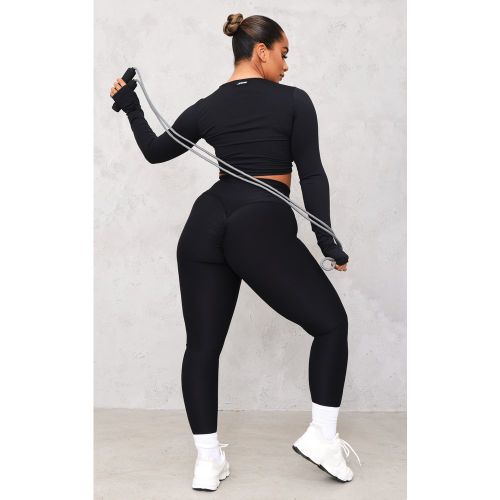Shape Legging de sport brossé froncé derrière à slogan - PrettyLittleThing - Modalova