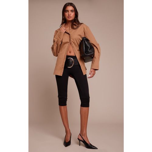 Chemise en coton à manchettes oversizes | Taille 38 - PrettyLittleThing - Modalova