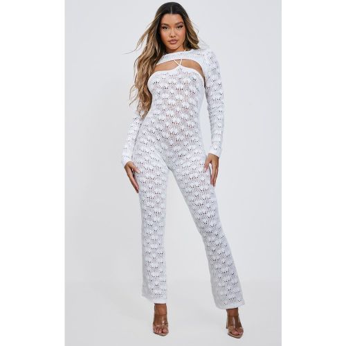 Combinaison dos nu en maille tricot large - PrettyLittleThing - Modalova
