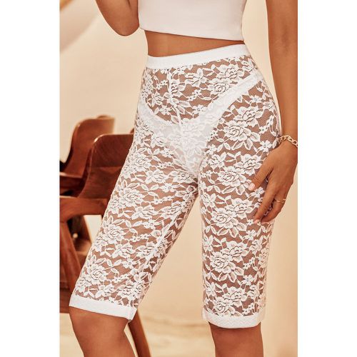 Pantalon de lingerie en dentelle blanche - CUPSHE - Modalova