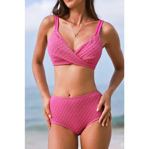 Bikini taille haute torsadé texturé - CUPSHE - Modalova