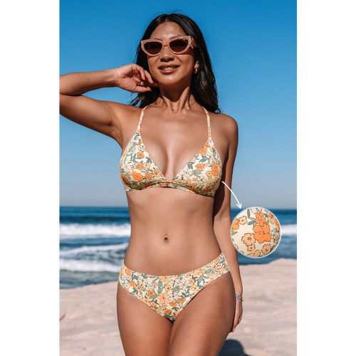 Bikini à nouer dans le dos floral et bas classique - CUPSHE - Modalova