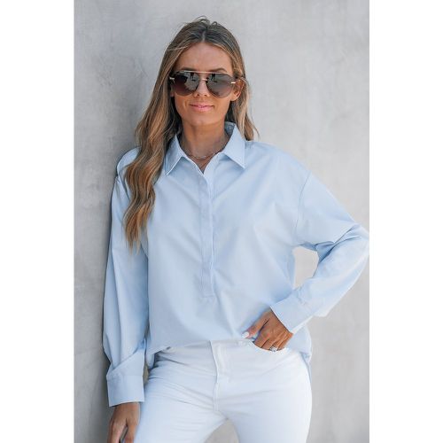 Chemise avec boutons cachés et manches longues - CUPSHE - Modalova