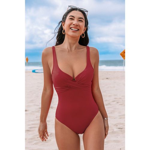 Maillot de bain une pièce à col diamant standard - CUPSHE - Modalova