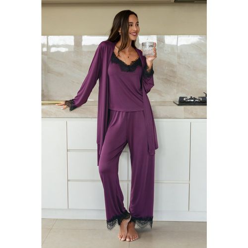 Ensemble de pyjama noir en dentelle royal - CUPSHE - Modalova