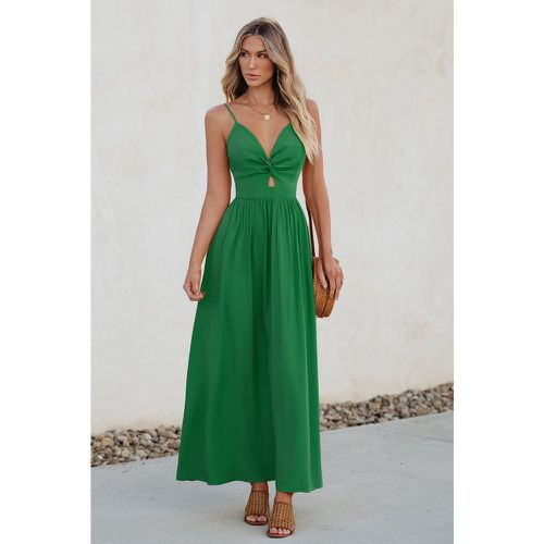 Robe maxi avec trou de serrure torsadé sur le devant - CUPSHE - Modalova