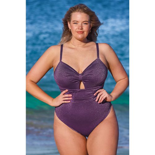 Maillot de bain une pièce en lurex avec trou de serrure - CUPSHE - Modalova