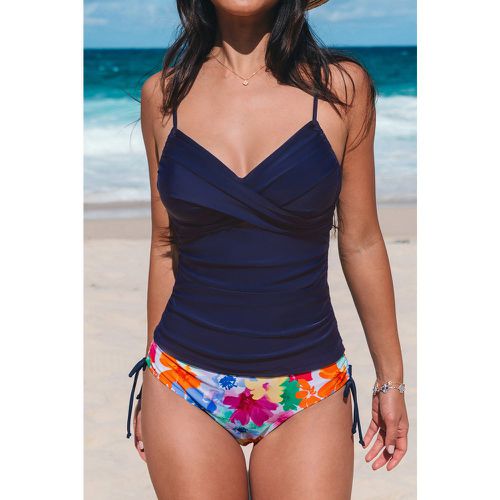 Tankini floral bleu marine - CUPSHE - Modalova