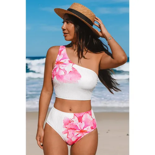 Tankini floral à une épaule et taille haute - CUPSHE - Modalova