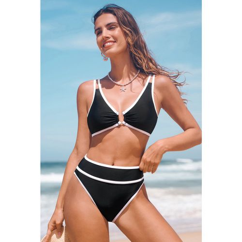 Bikini à armature en U et bas à taille haute - CUPSHE - Modalova