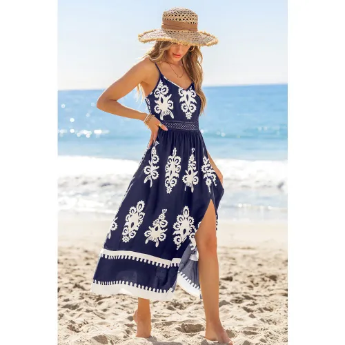 Robe longue fendue sur le coté - CUPSHE - Modalova