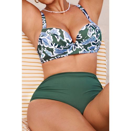 Bikini DD+ col cœur imprimé floral - CUPSHE - Modalova