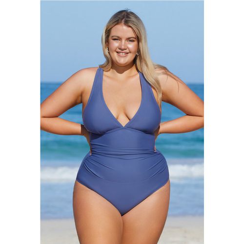 Maillot de bain une pièce grande taille à dos croisé - CUPSHE - Modalova