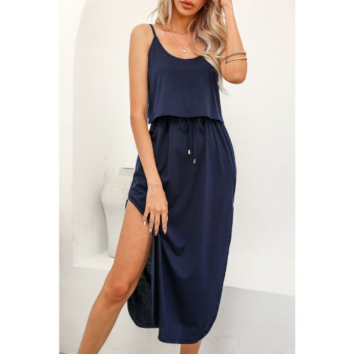 Robe à bretelles midi à cordon - CUPSHE - Modalova