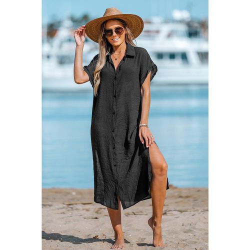 Robe chemise cover up à boutons - CUPSHE - Modalova