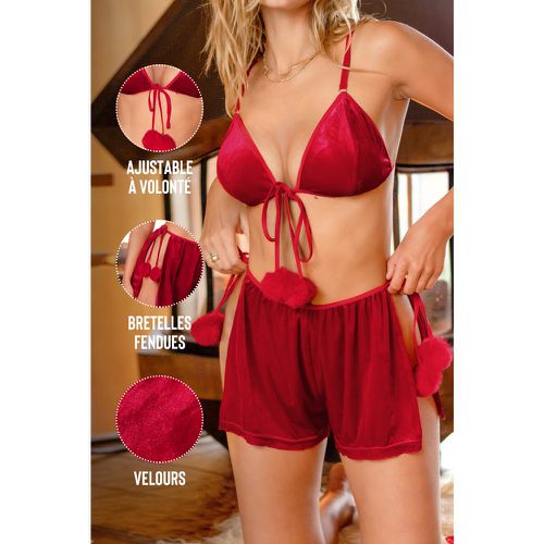 Ensemble lingerie de nuit à pompons duveteux - CUPSHE - Modalova