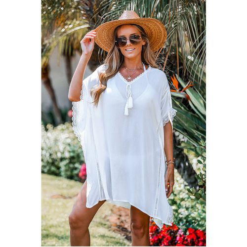 Robe cover up mini en dentelle festonnée - CUPSHE - Modalova