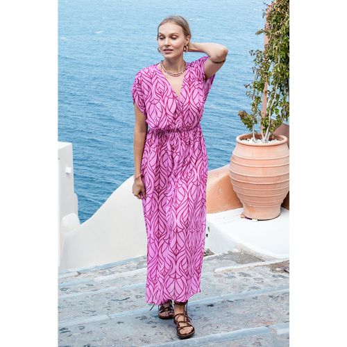 Robe cover up maxi à imprimé feuilles abstraites - CUPSHE - Modalova