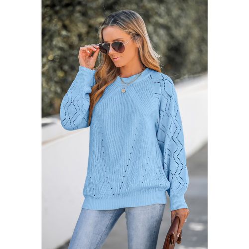 Pull à col rond et manches longues en tricot - CUPSHE - Modalova