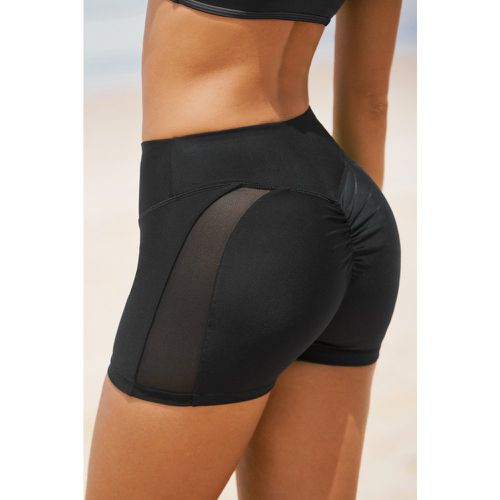 Short de bain ruché à taille haute - CUPSHE - Modalova