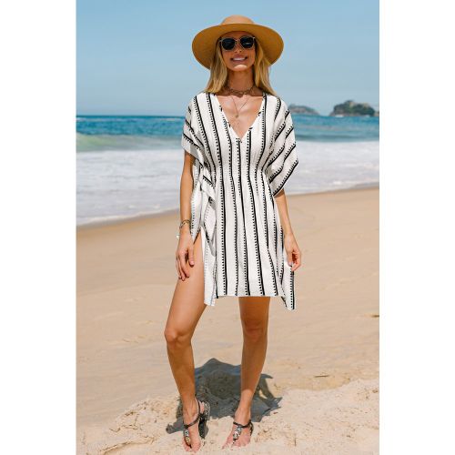 Robe cover up courte à rayures ourlet fendu - CUPSHE - Modalova