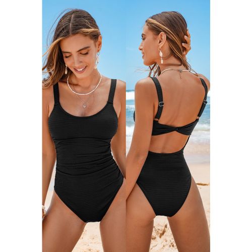 Maillot de bain une pièce col scoop jambe standard - CUPSHE - Modalova