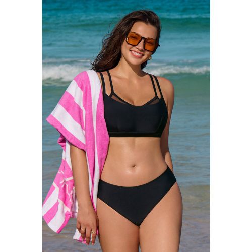 Bikini DD+ col scoop et bas jambe basse - CUPSHE - Modalova