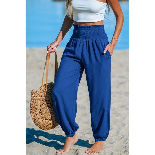Pantalon taille à smocks jambe fuselée - CUPSHE - Modalova