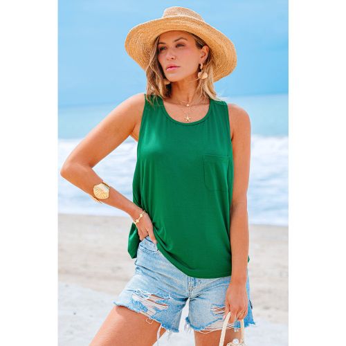 Débardeur vert en tricot col rond - CUPSHE - Modalova