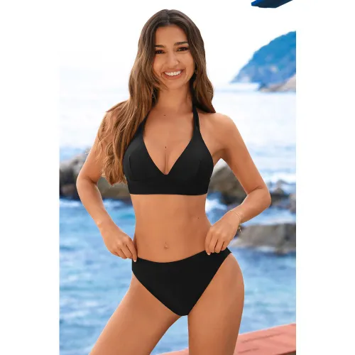 Bikini à col diamant et taille moyenne - CUPSHE - Modalova