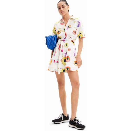 Robe chemise courte fleurs M. Christian Lacroix - Desigual - Modalova