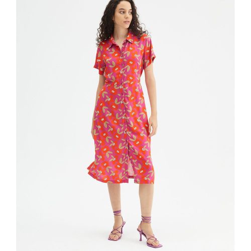 Robe chemisier, manches courtes, imprimée - COMPANIA FANTASTICA - Modalova