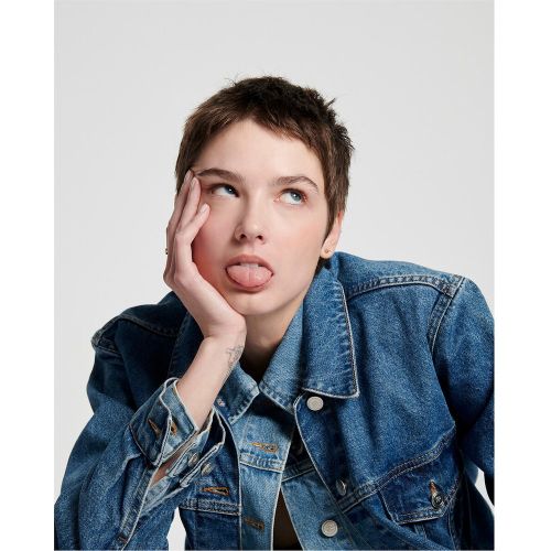 Veste en denim, coton bio - LA REDOUTE COLLECTIONS - Modalova