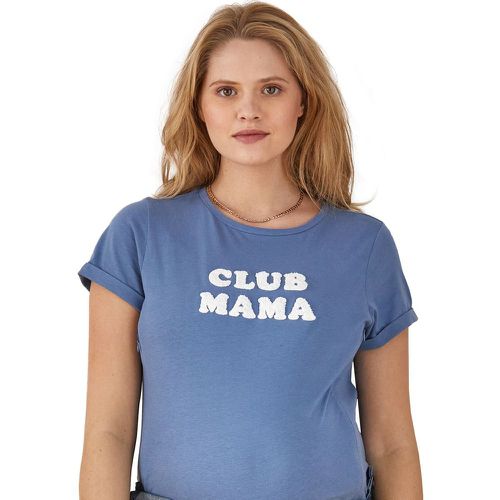 T-shirt à message grossesse et allaitement en coton bio - VERTBAUDET - Modalova