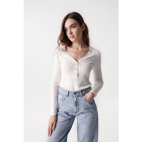 Pull en maille côtelée uni Austria - SALSA JEANS - Modalova