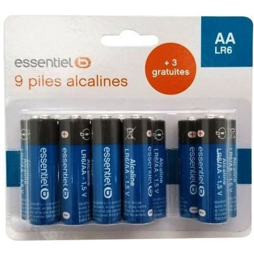 Pile lot 12 piles AA / LR06 - Essentiel B - Modalova