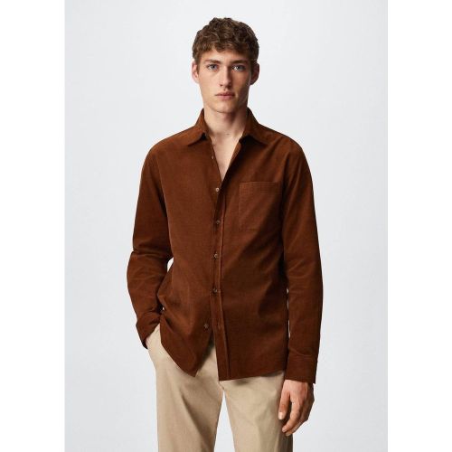 Chemise regular-fit velours milleraies - mango man - Modalova