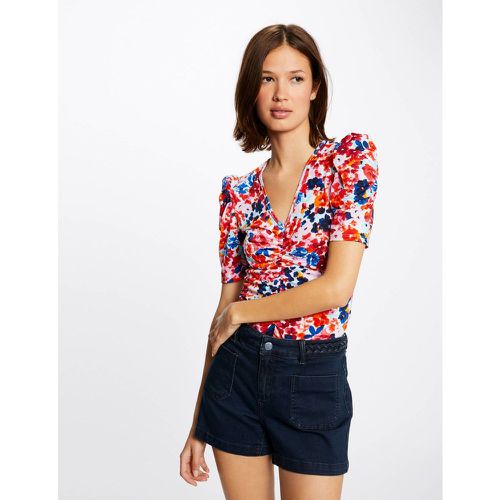 T-shirt manches courtes imprimé floral - Morgan - Modalova
