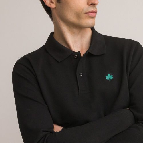 Polo en pur coton manches longues - LA REDOUTE COLLECTIONS - Modalova