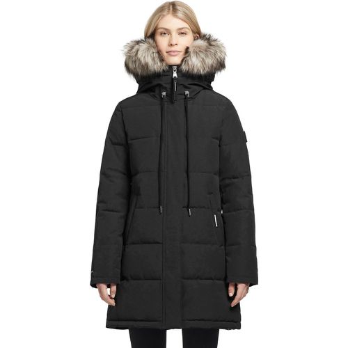 Manteau avec capuche doublée et fourrure synthétique amovible CLOREN - KHUJO - Modalova