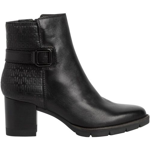 Bottines à talons bi-matière - tamaris - Modalova