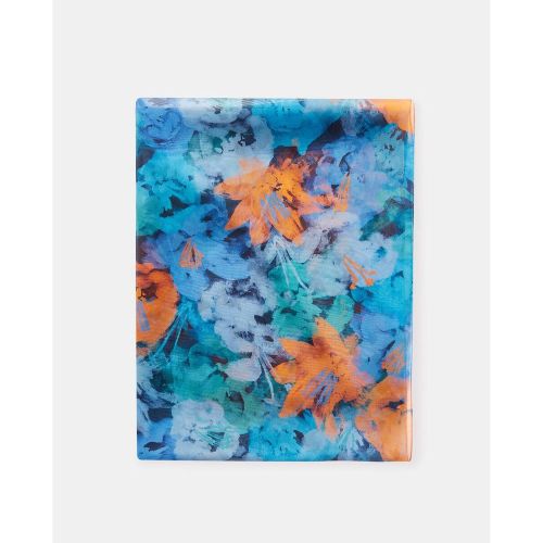 Foulard en soie à imprimé abstrait - LATOUCHE - Modalova
