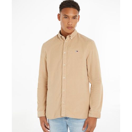 Chemise slim en velours - Tommy Jeans - Modalova