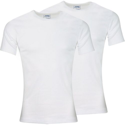 Lot de 2 T-shirts col rond en coton - Athena - Modalova