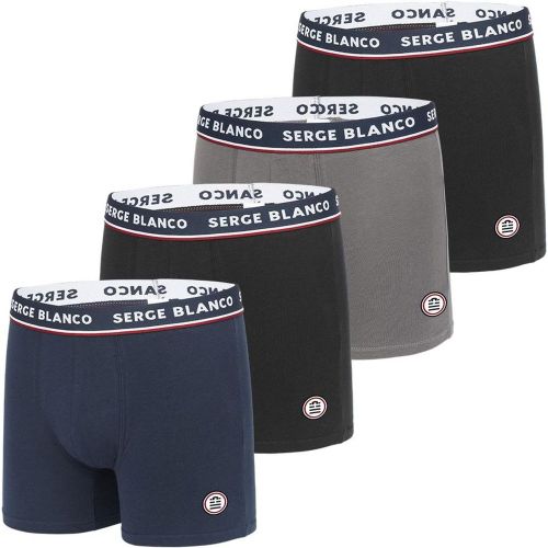 Boxers Coton French Uni Lot de 4 - SERGE BLANCO - Modalova